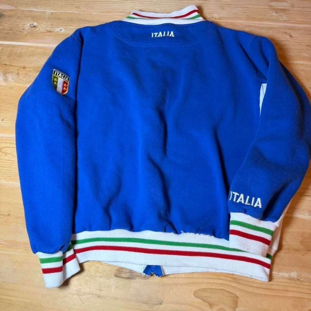 The Mediterranean Soul Italia Track Jacket Mens XXL Blue Full Zip Italy Soccer - Picture 8 of 8